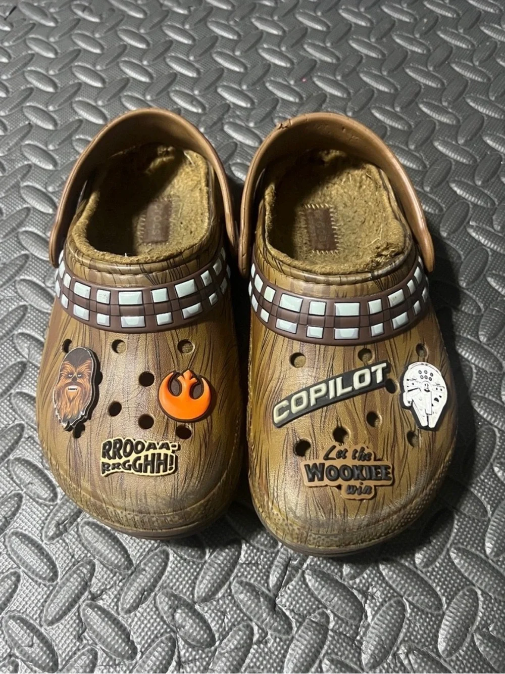 CROCS Kids Brown Wookiee Star Wars Slip-On Sandals